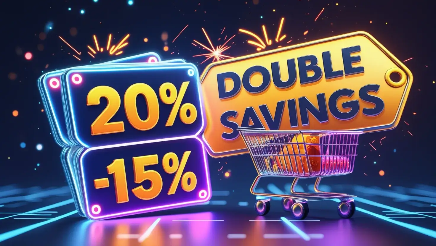The Hidden Value of Stacking Coupons: Double the Discounts