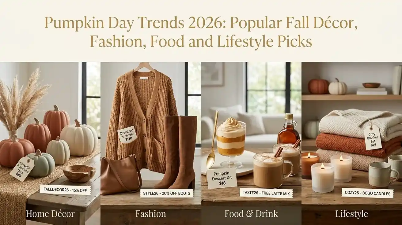 Pumpkin Day Trends 2026: Popular Fall Décor, Fashion, Food and Lifestyle Picks
